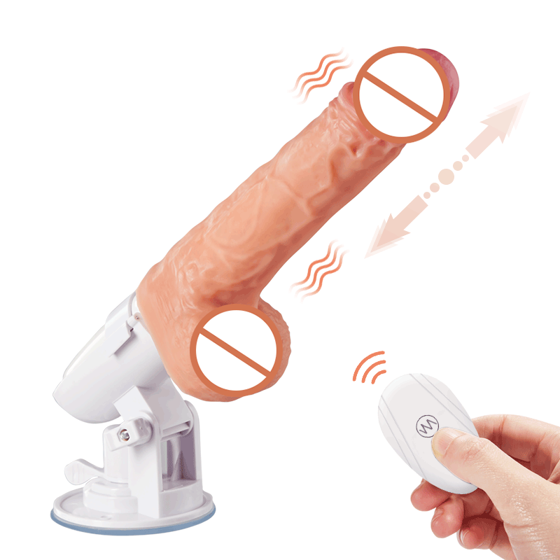 4-in-1 multi-function dildo with 145 ° rotary suction cup