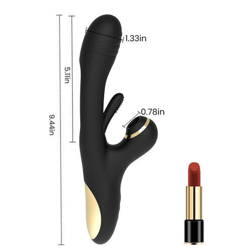 Naraku 3 IN 1 Zuigkracht wapperende vibrator G Dot