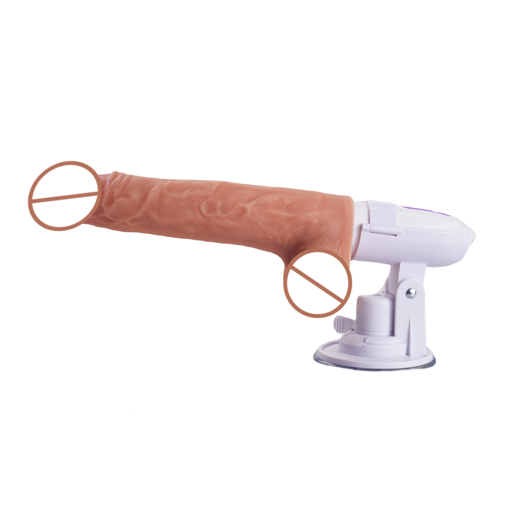 4-in-1 multi-function dildo with 145 ° rotary suction cup