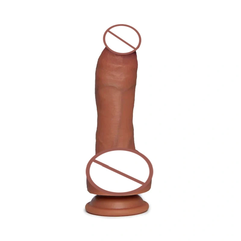 Realistische dildo met mollige testikels 3.5 CM