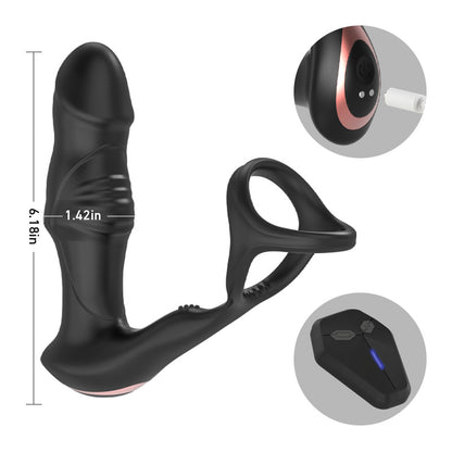 Massager oscilante de la próstata 9 que menea