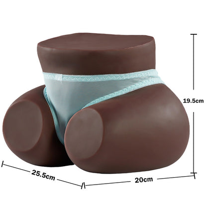 Mantou Brownish Noir 1:1 Masturbateur Réaliste 5 kg