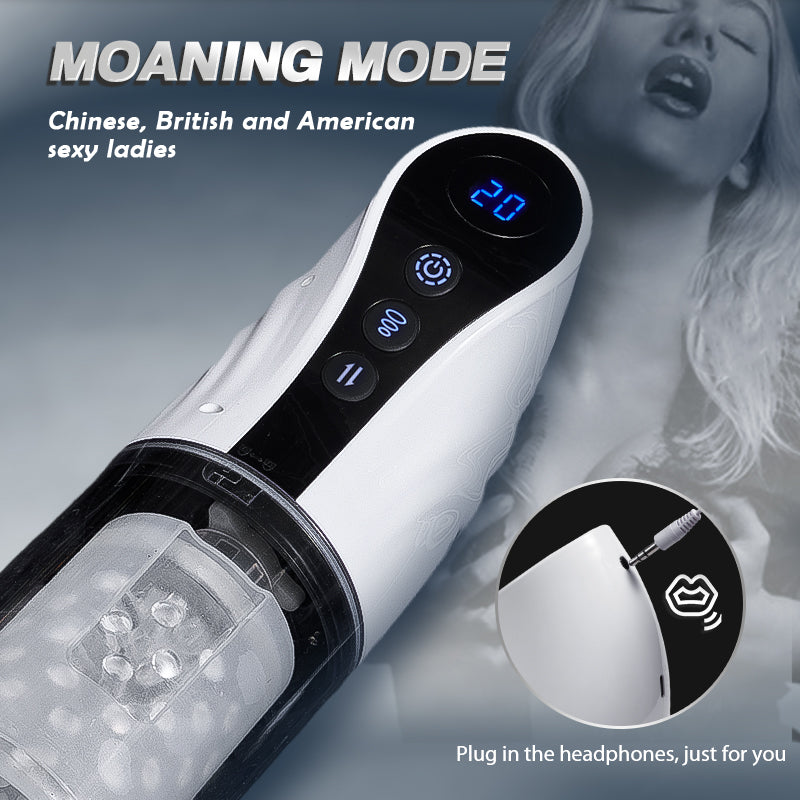 【Big sale this week only】Multi-funzionale LCD Masturbator Cup con la voce